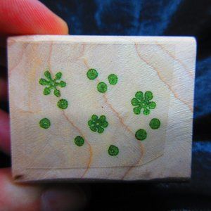 Snowflakes Rubber Wood Mounted Stamp 1.25" X 1"